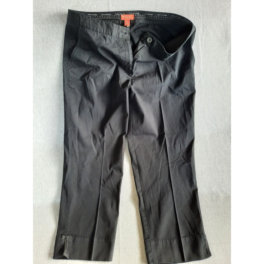 Tommy Bahama Women's 12 Relax Everyday Lined Capri Pleated Pants Cotton Spandex